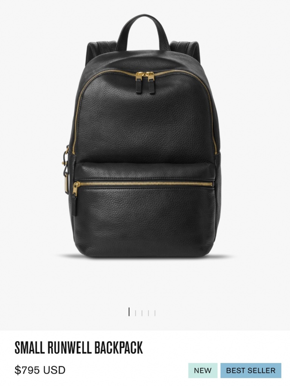 Shinola Detroit Backpack Black